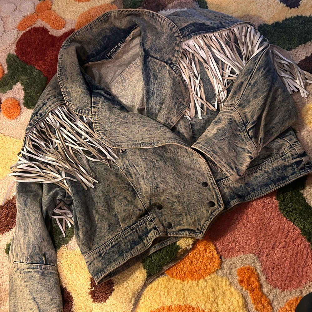 80s Fringe Denim Jacket